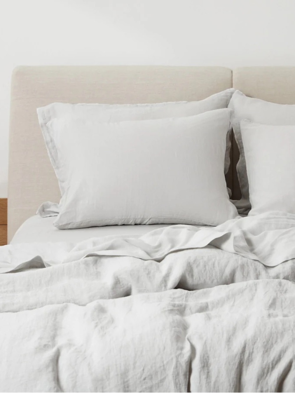 Parachute Linen Bedding Set in Fog Grey